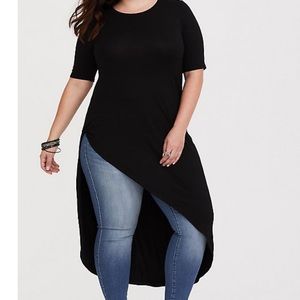 NWT torrid plus size asymmetrical tunic